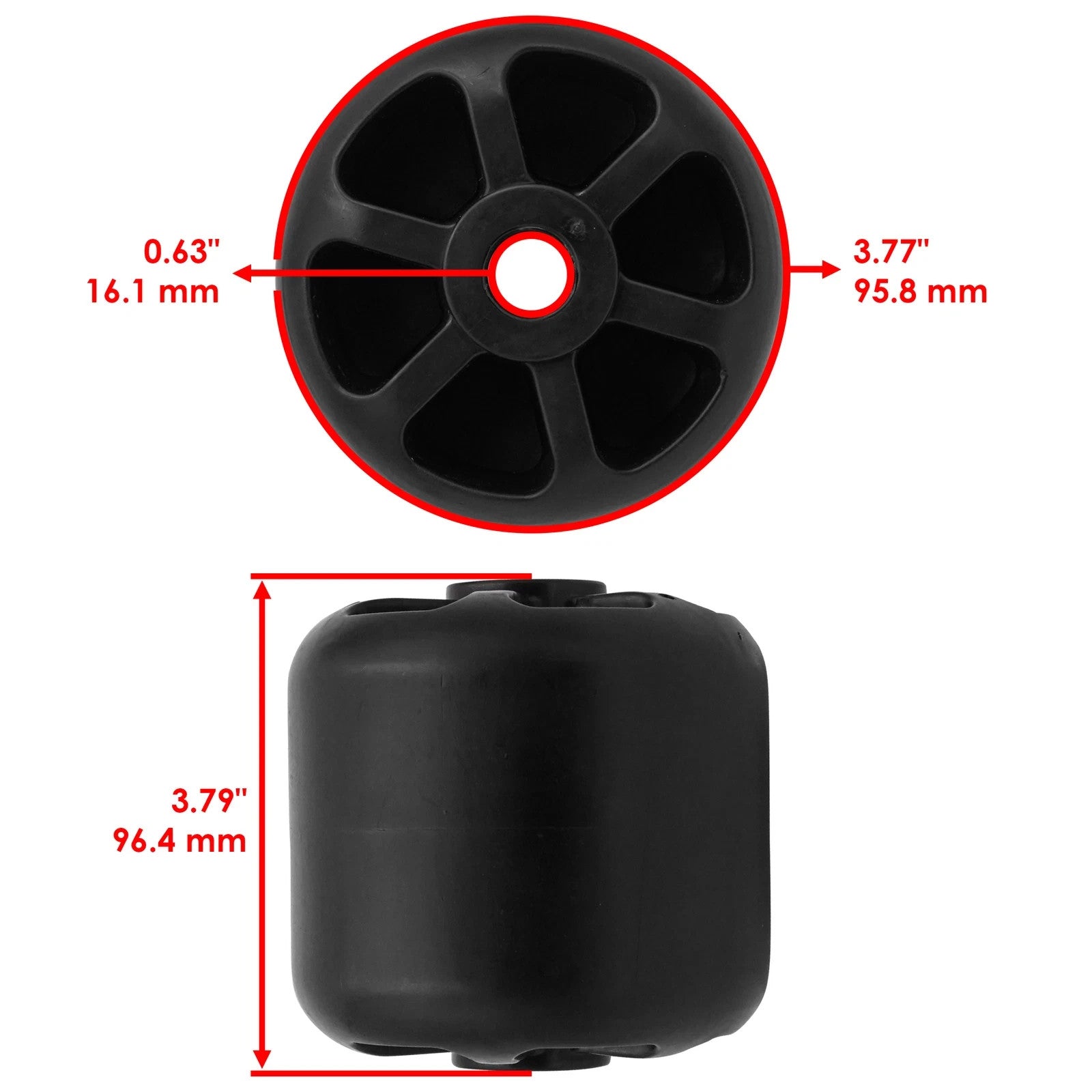 Caltric Deck Wheel For John Deere 727 727A 737 7500A 7700A 757 777 797 7G18 7H17