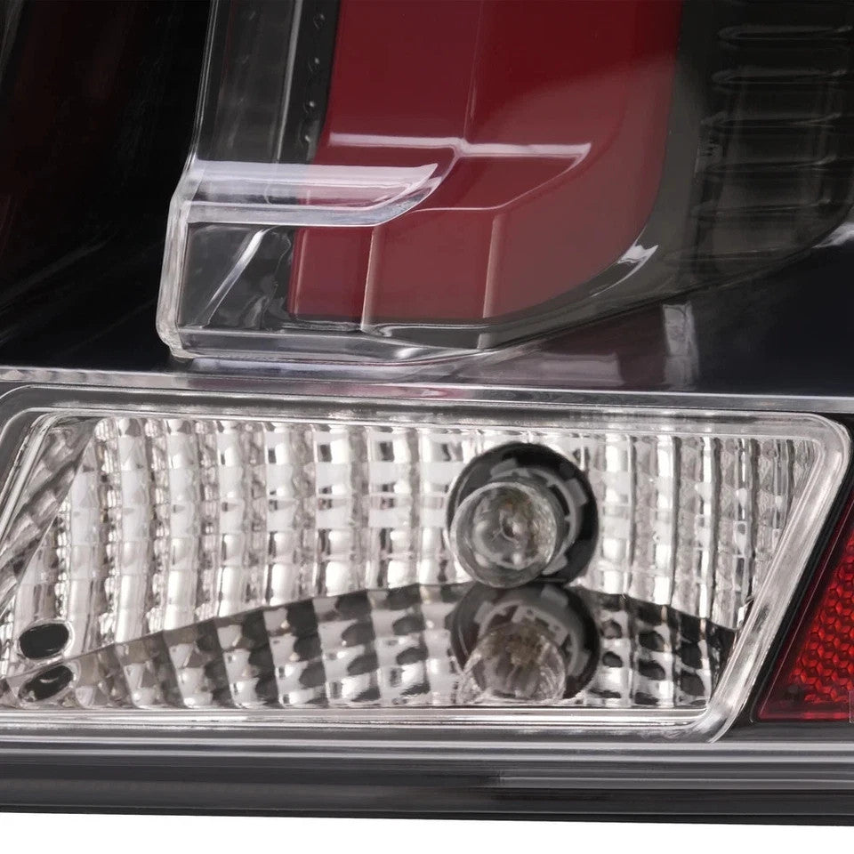 HECASA Clear LED Tube Tail Lights For Ford Mustang 2005-2009 Signal Brake Lamps