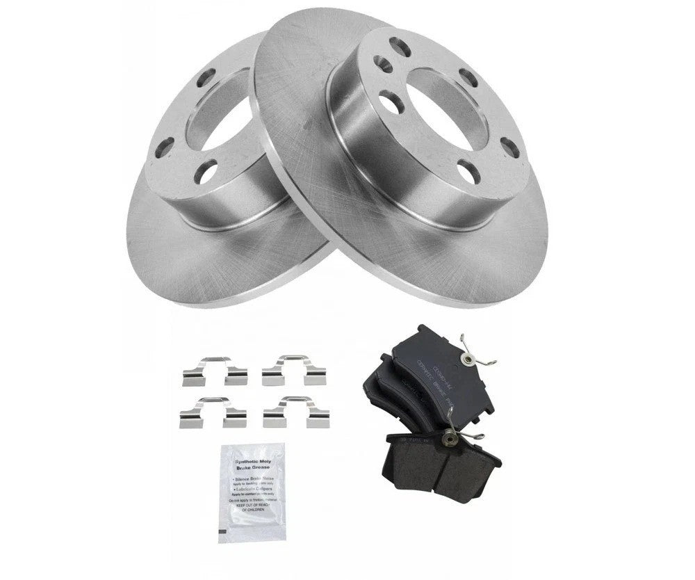 Rear Posi Ceramic Brake Pad & Rotor Kit for Audi VW Beetle Jetta Golf