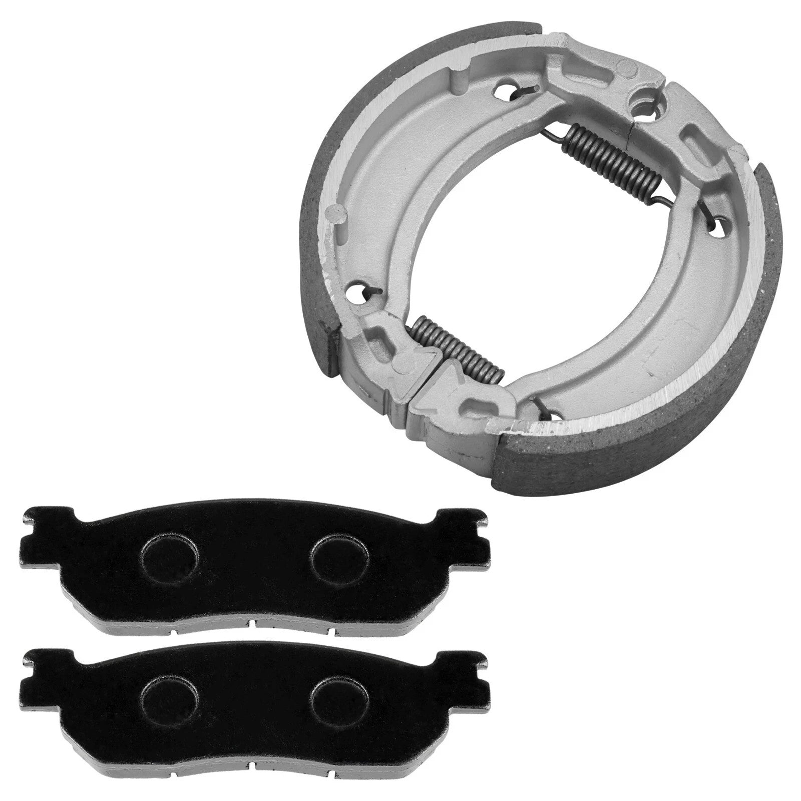 Front Brake Pads and Rear Brake Shoes for Yamaha TW200 Trailway 200 2001-2024