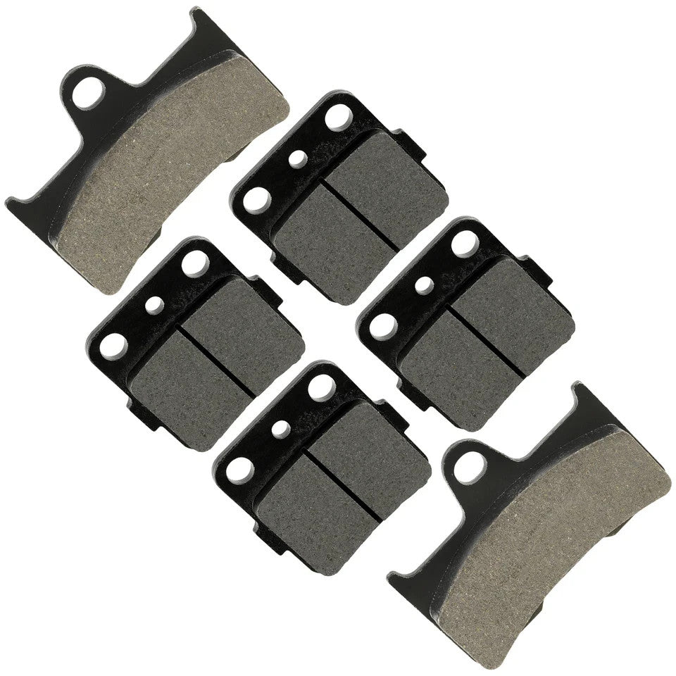 Front and Rear Brake Pads for Yamaha Grizzly 660 YFM660F 2002 2003 2004-2008