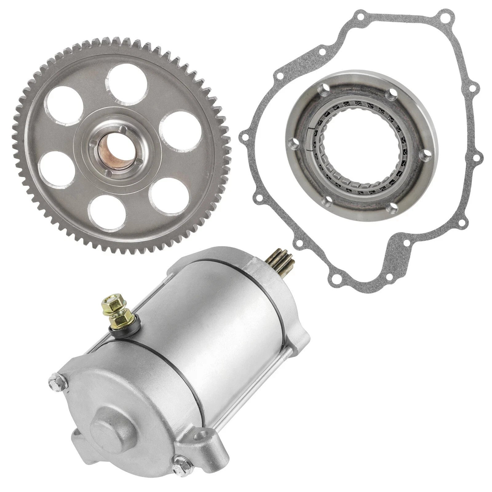 Starter & Starter Clutch & Gear Idler for Yamaha Rhino 660 YXR660 2004-2007