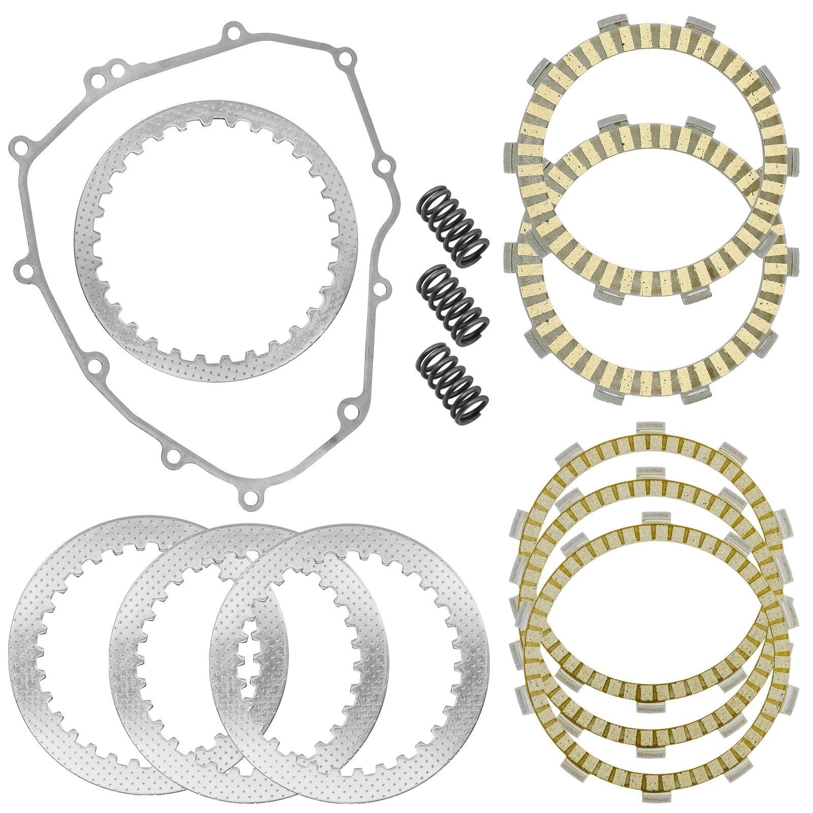 Clutch Friction Steel Plates Kit for Kawasaki Ninja 400 EX400 ABS 2018 - 2023