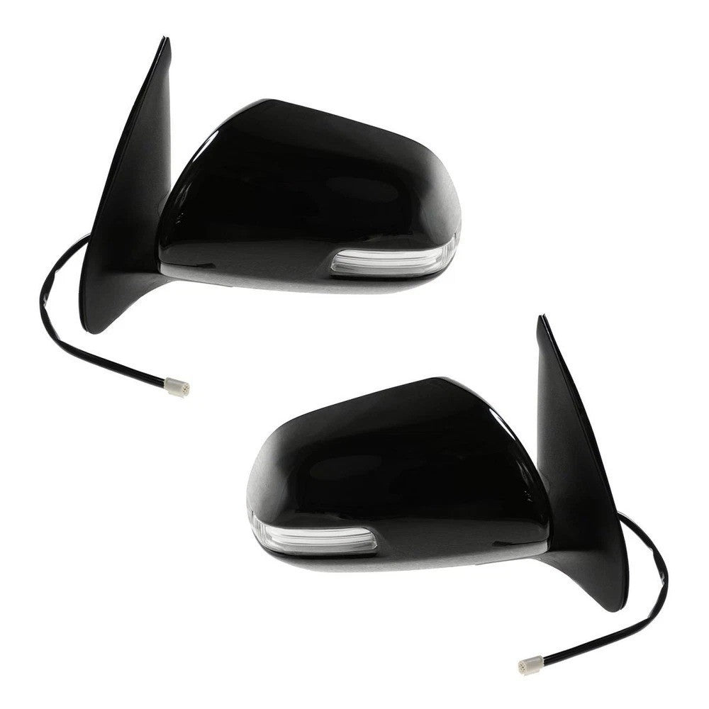 Mirror Power Turn Signal Black Pair Set for 12-15 Toyota Tacoma NEW