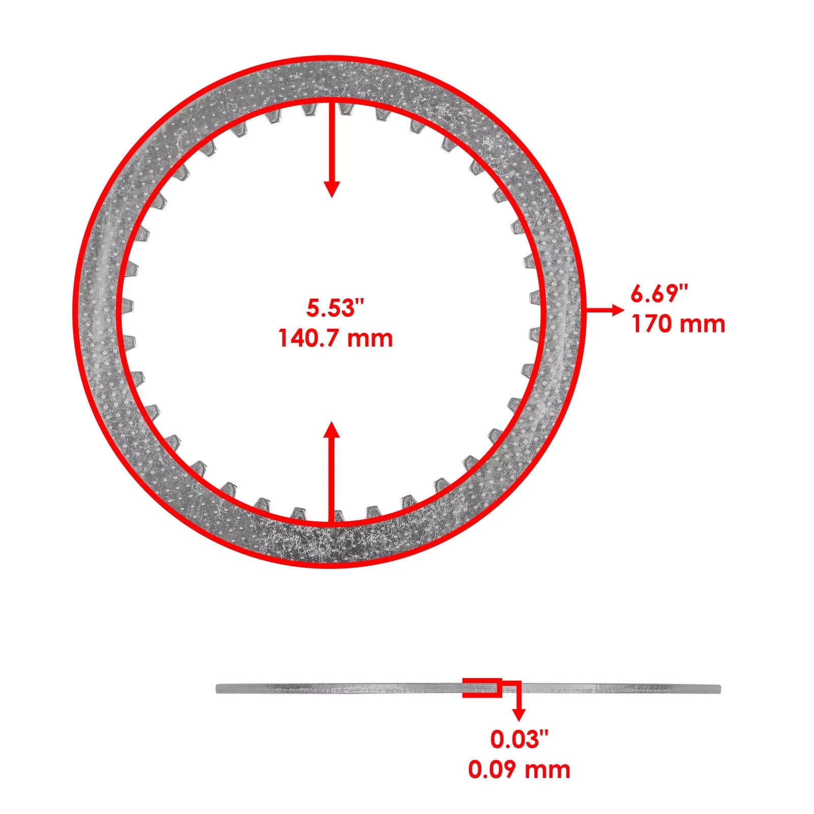 Clutch Friction Plates kit for Kawasaki Vulcan 1700 VN1700 Voyager ABS 2010-2023