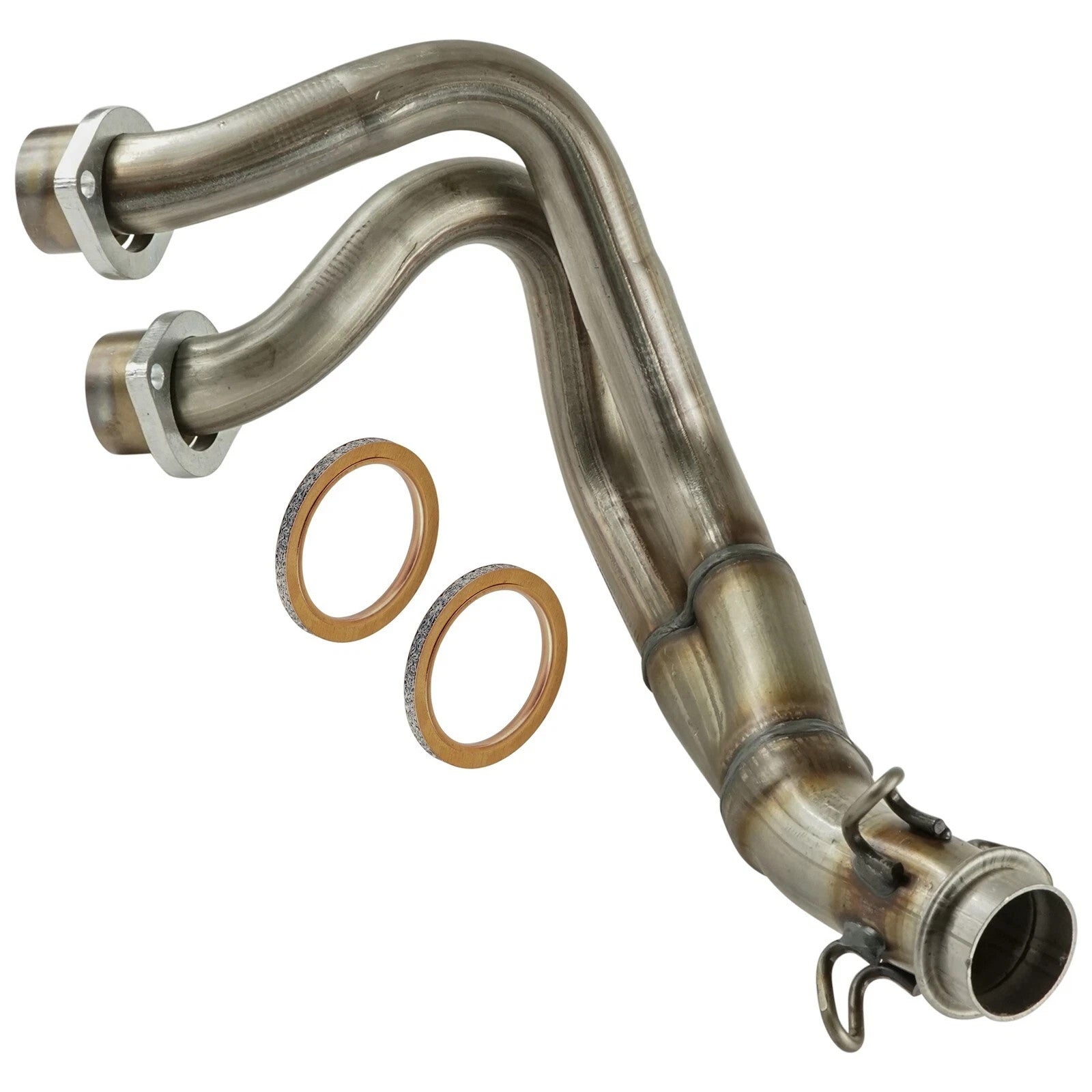  Exhaust Pipe w/ Gaskets For Yamaha Rhino 700 YXR700FDU 4x4 Ducks Fi 08-09