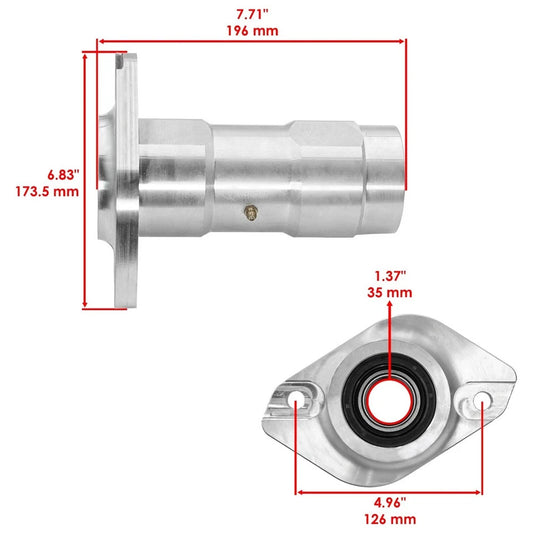 Rear Axle Shaft And Bearing Carrier Hub for Yamaha Raptor 660 R YFM660R 02-2005