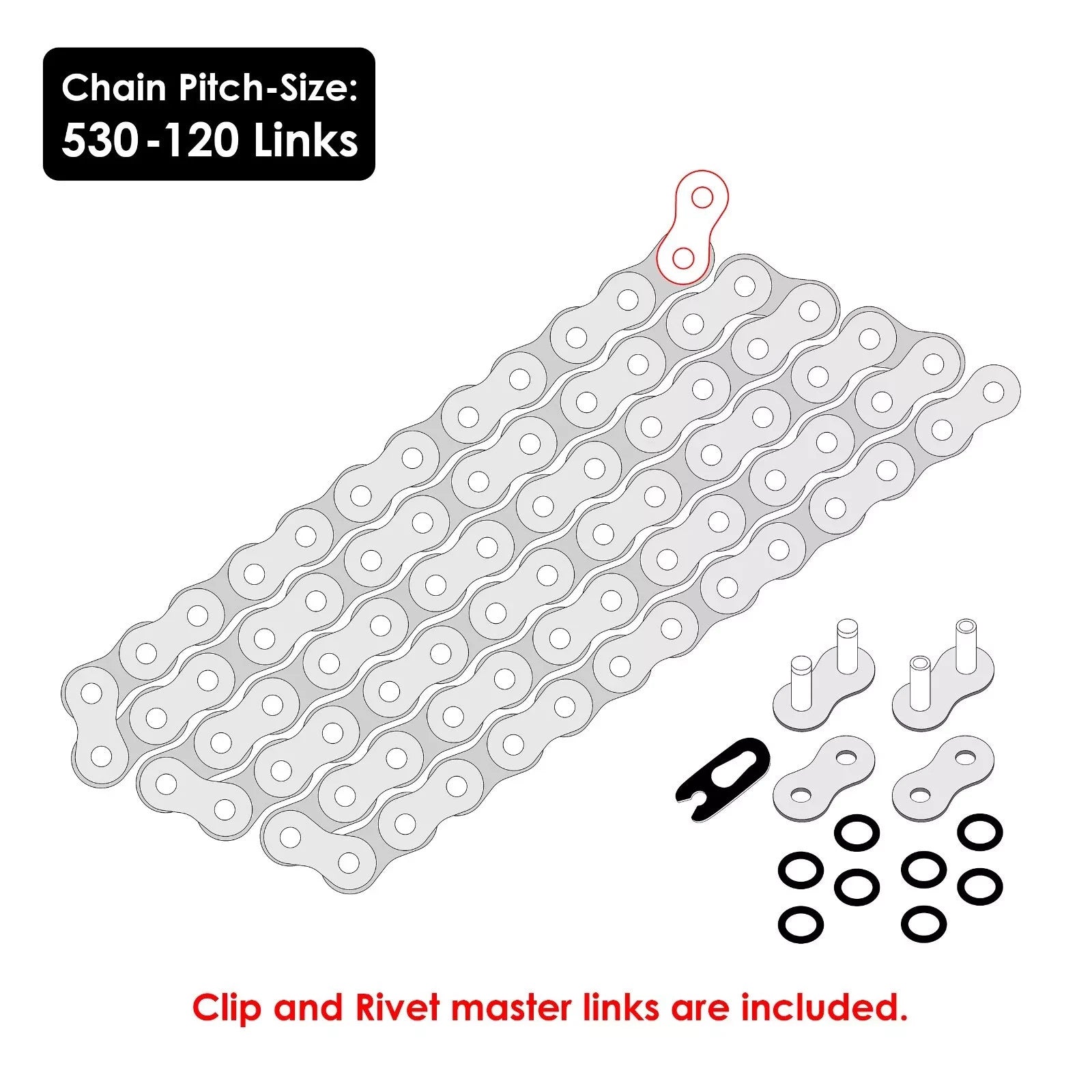 Red O-Ring Drive Chain & Sprockets Kit for Honda CBR1000F Hurricane 1989-1995