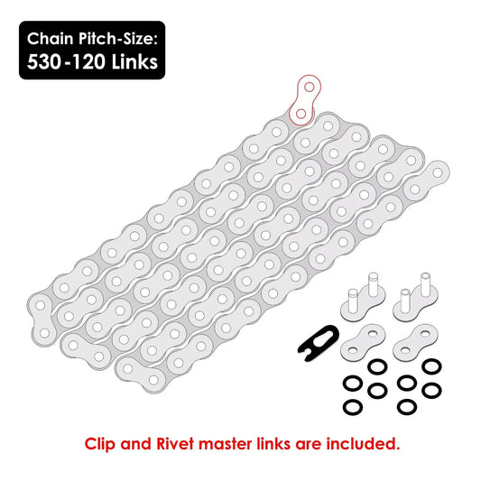 Red O-Ring Drive Chain & Sprockets Kit for Honda CBR1000F Hurricane 1989-1995