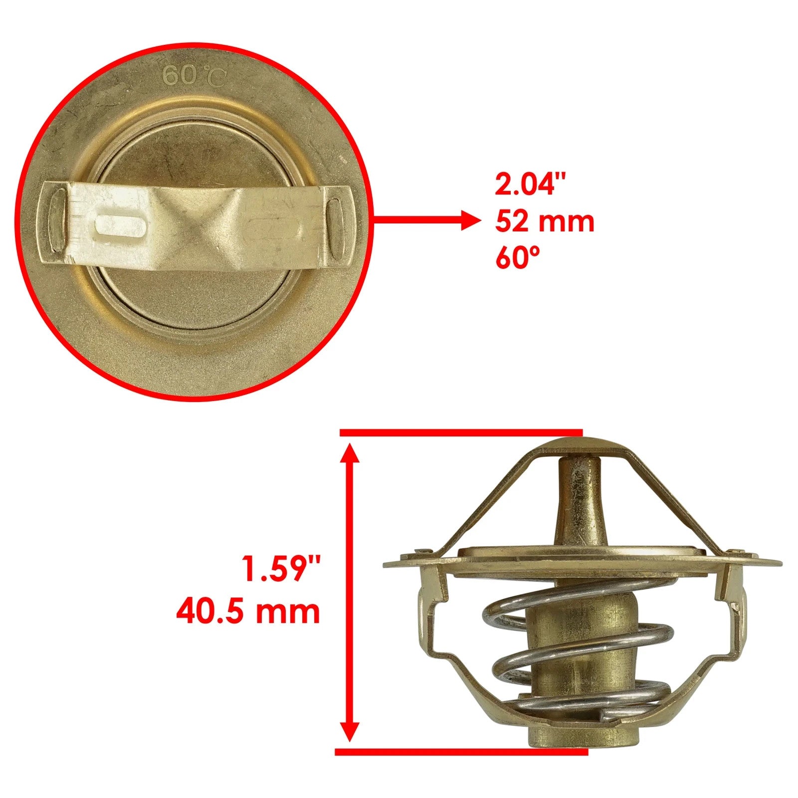 Thermostat w/ O-Ring for Kawasaki Vulcan 1600 Classic VN1600A 2003 - 2008