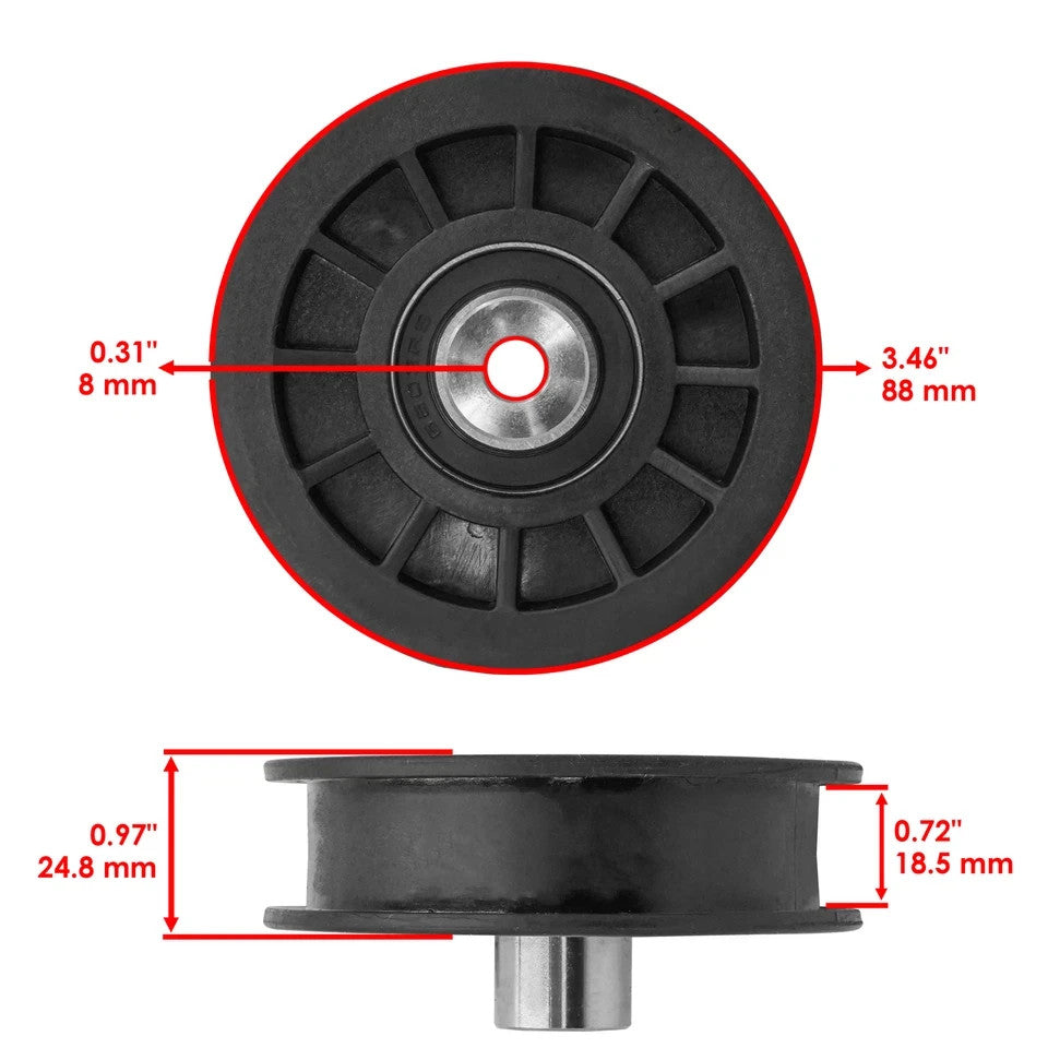 Drive Idler Pulley For John Deere X330 X340 X350 X350R X354 X360 X370