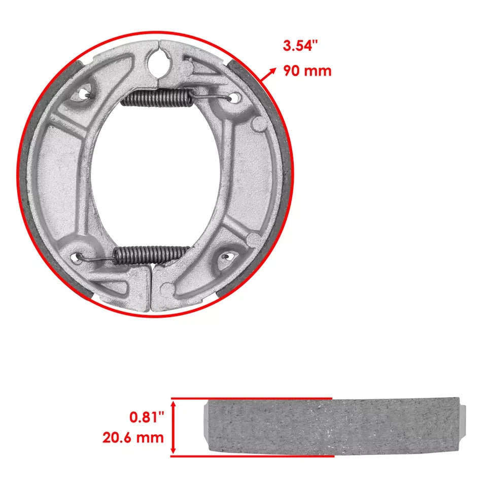 Front or Rear Brake Shoes for Honda CRF110F 2013-2026 / 06450-KYK-910