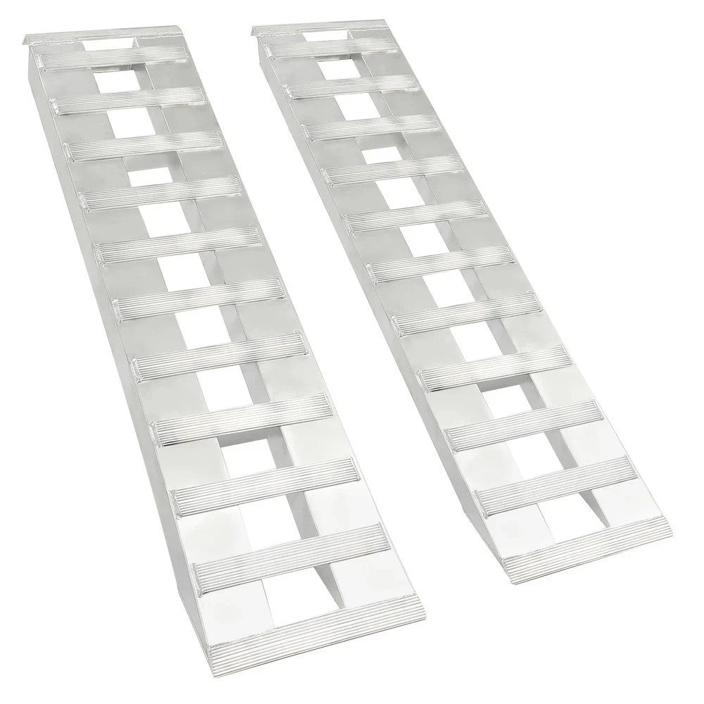 HECASA 1 Pair 60'' x 15" Aluminum Hook end Ramps 6800LBS For Car Trailer Truck