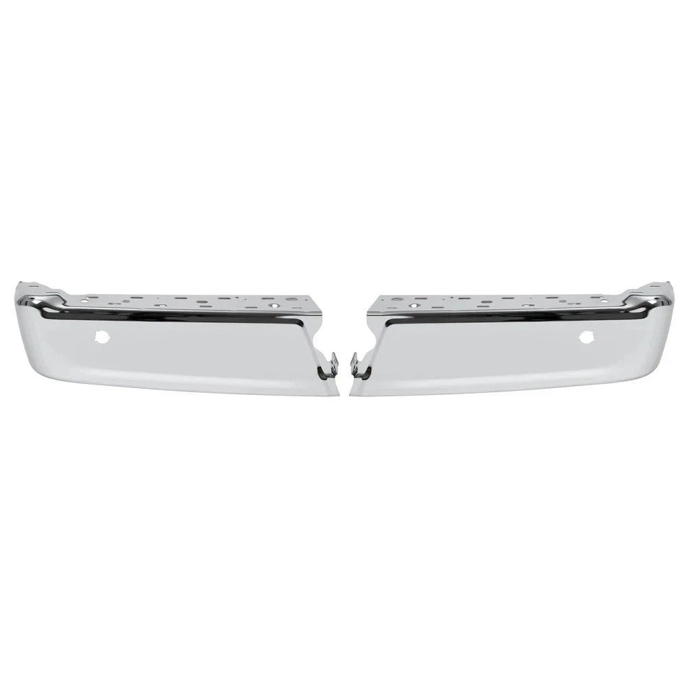 Left & Right Chrome Rear Bumper End Caps For 2021-2023 Ford F-150 Lightning