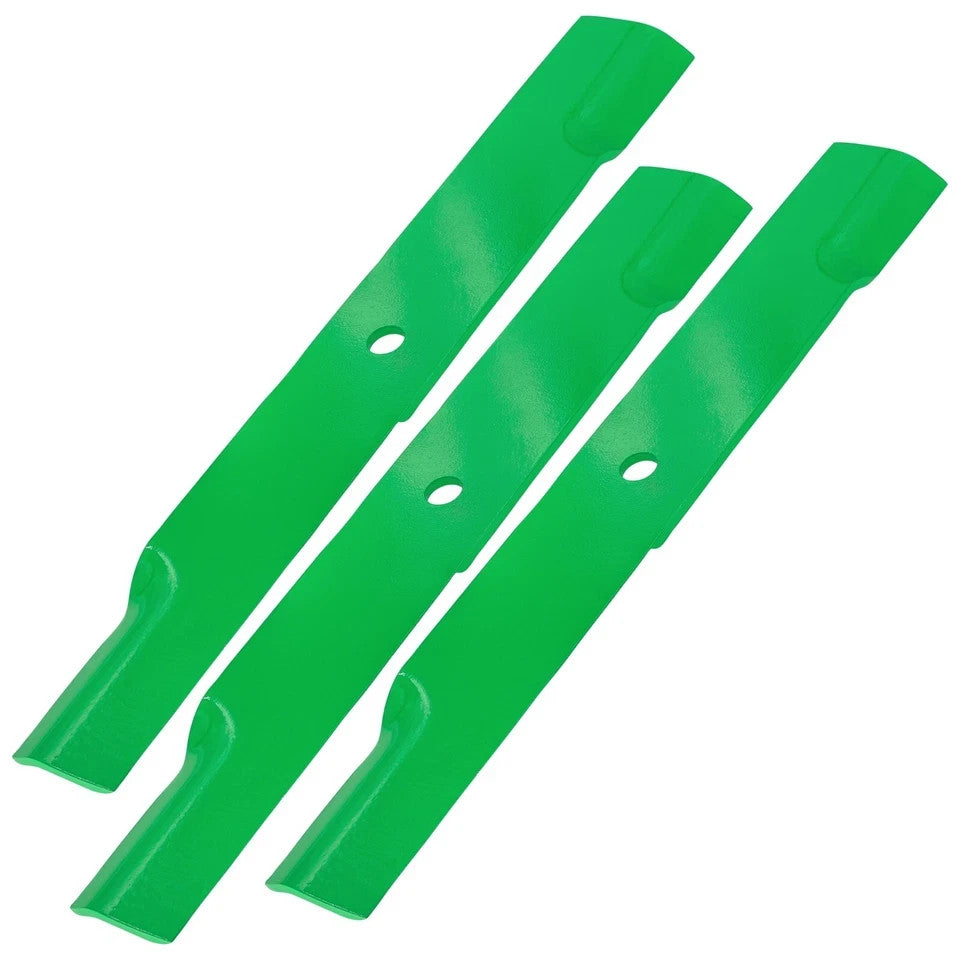 Caltric 17 7/8 inch x 5/8" Circle Hole 52" Deck Mid Lift Blade For Hustler