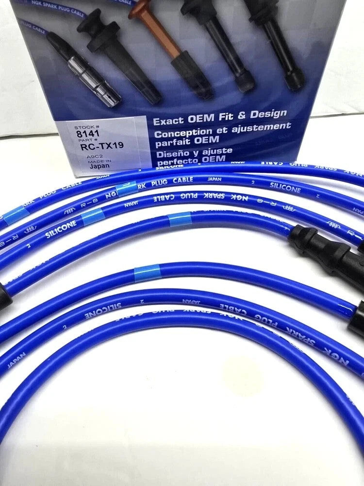 NGK RC-TX19 Spark Plug Wires Fits 88-92 Toyota Land Cruiser FJ62 / FJ80 3F-E