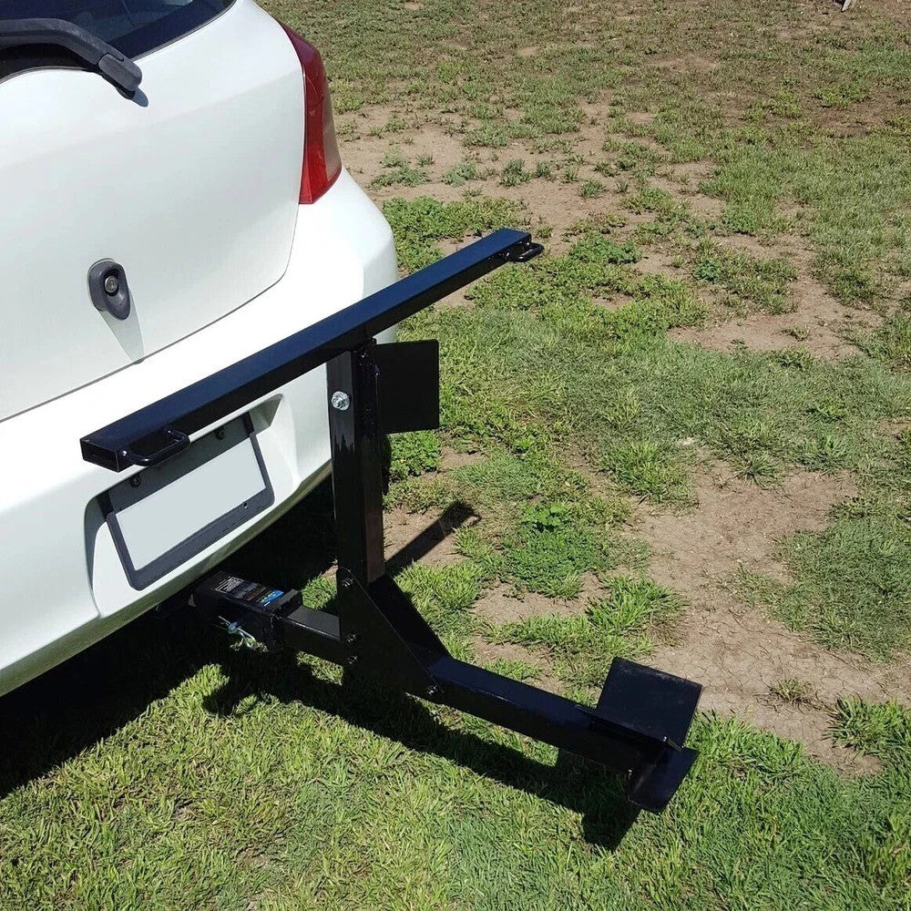 HECASA Motorcycle Trailer Carrier Tow Hitch Rack Motorcycle Carrier Black
