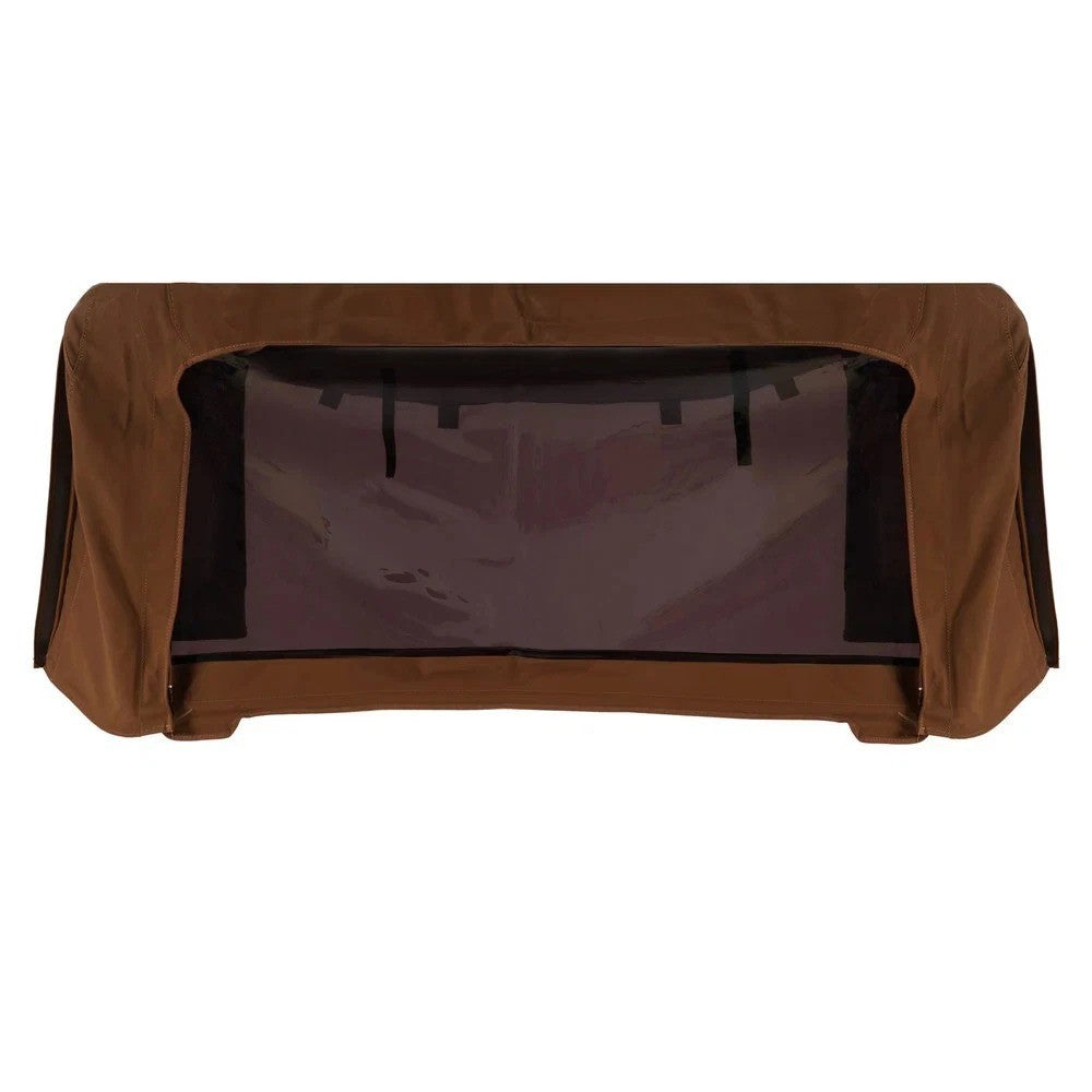 Soft Top Kit Tan Squared Front Upper Half Doors For 1987-1995 JEEP WRANGLER YJ