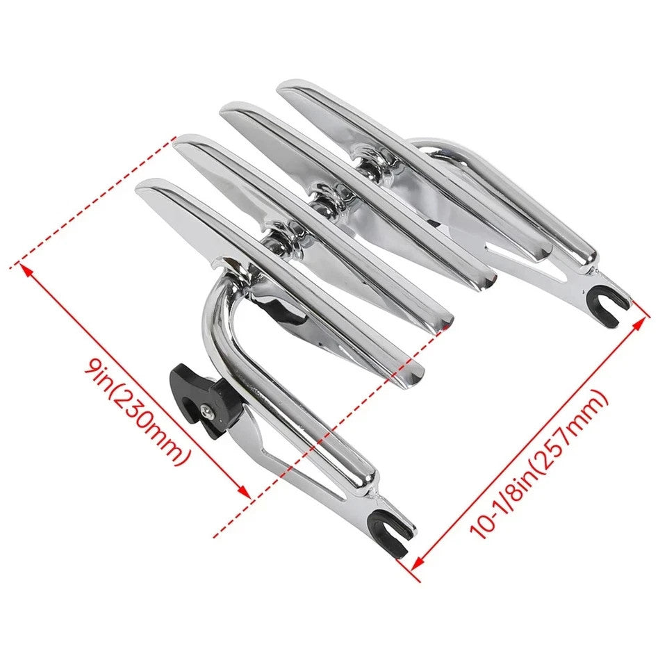 Detachable Stealth Luggage Rack Fit For Harley Touring Road Street Glide 09-2026