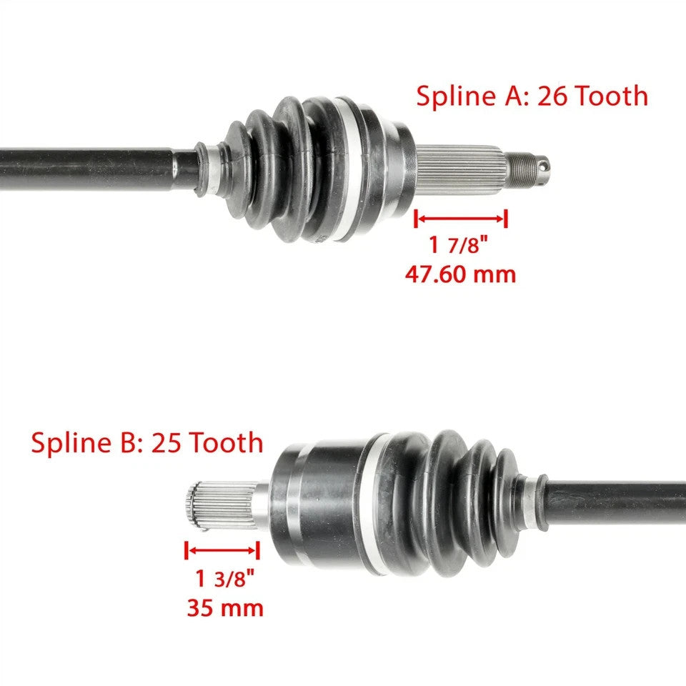 Front Rear Left Right CV Joint Axle Shaft for Honda Pioneer 700 SXS700 2014-2022