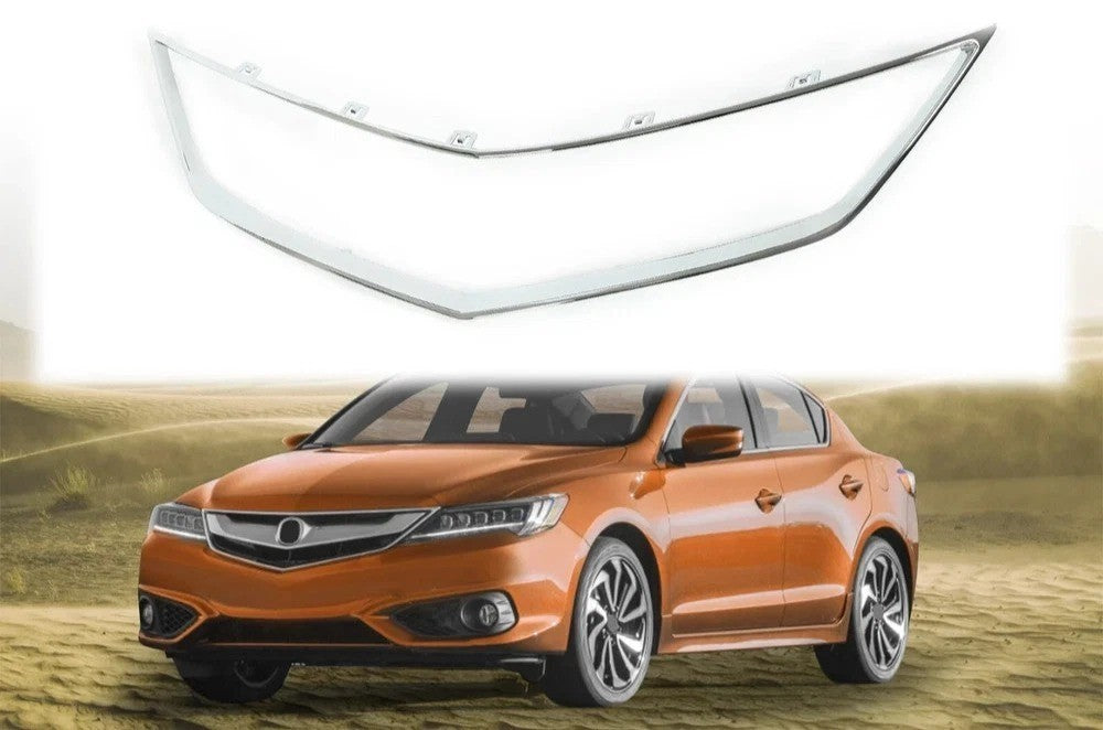 New Grille Trim Grill Chrome For 2016-18 Acura ILX Replace AC1202108 71122TX6A51