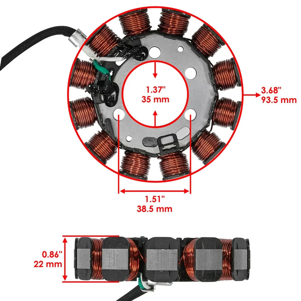 Caltric Generator Stator For Honda CRF110F 2013-2018 31120-KYK-911