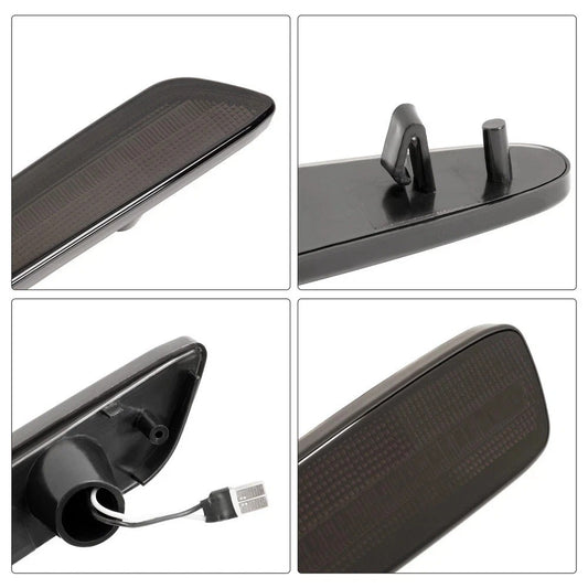 For Chevy Corvette C6 2005-2013 Smoked Lens LED Front & Rear Side Marker Lights