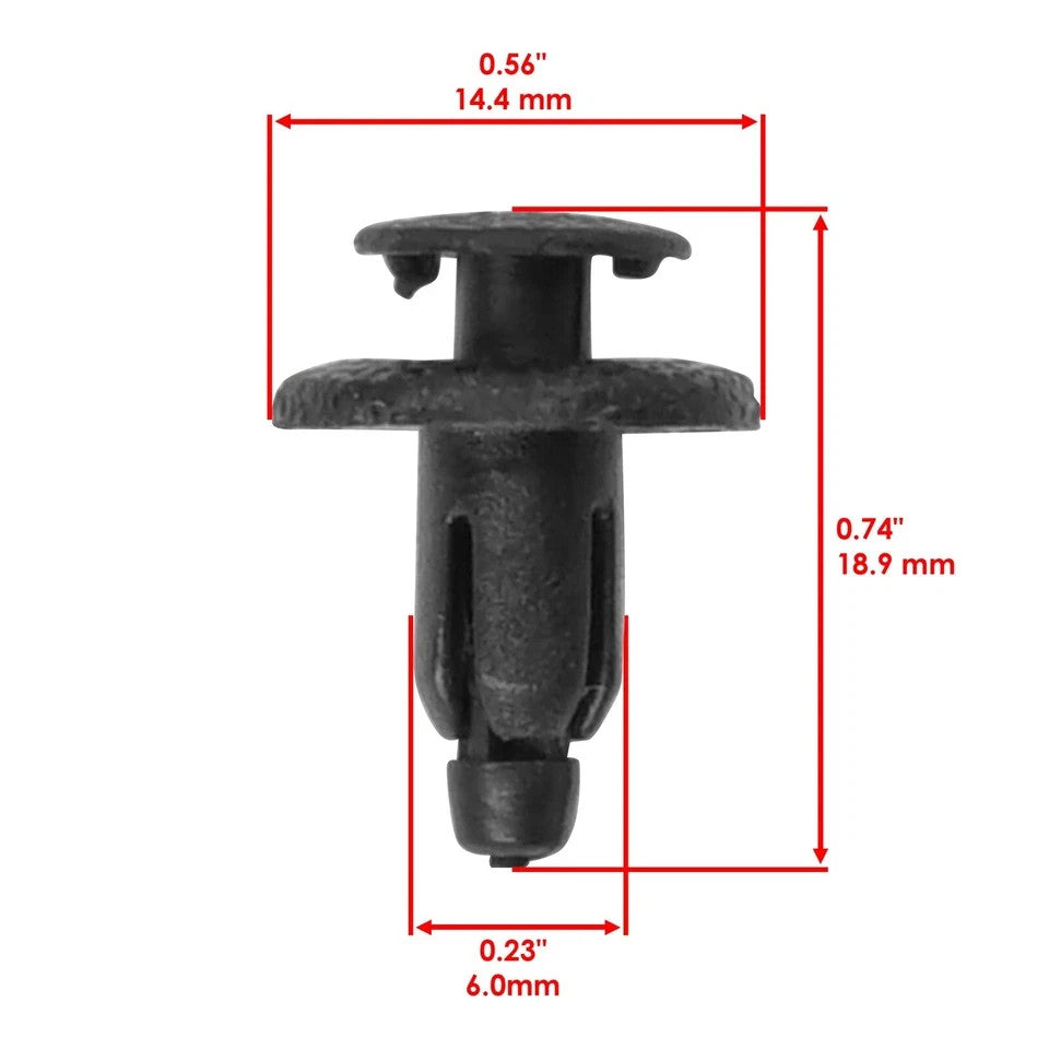 Caltric Rivets for Yamaha Grizzly 700 YFM7F YFM700 4X4 2007 - 2012 Qty 4