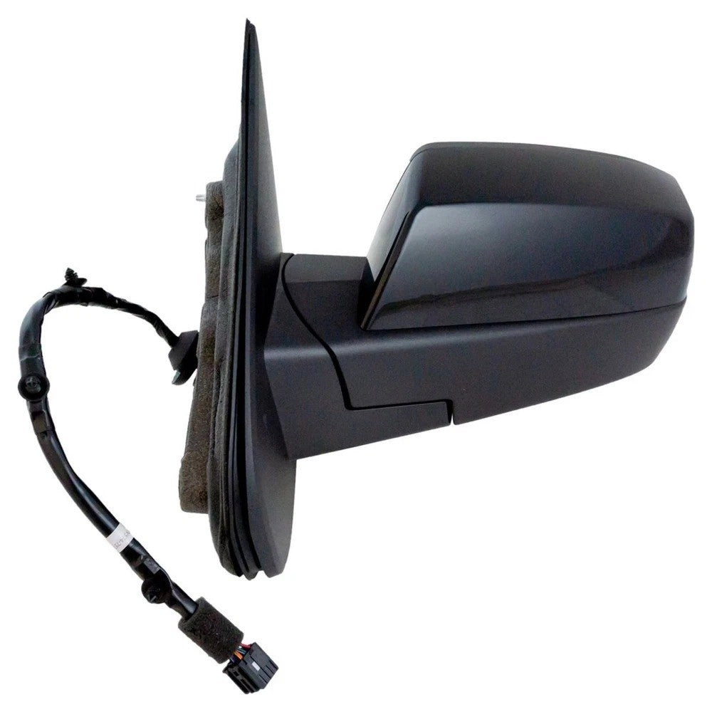 Mirror Power Fold Heated Memory Signal Puddle Smooth Black Left LH for GM Pickup