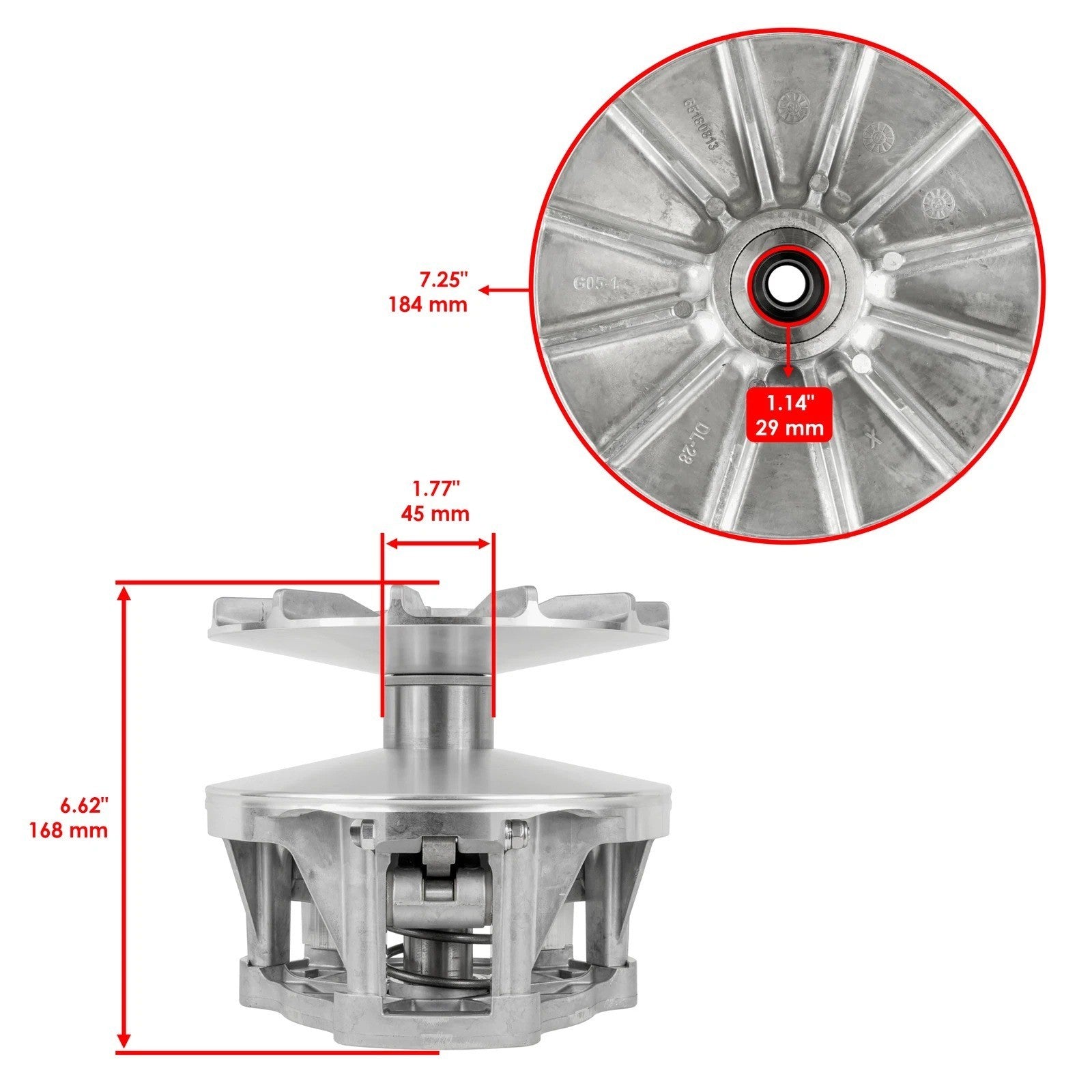 Caltric Complete Primary Drive Clutch for Polaris Ranger ETX 2015 2016 / 1323256