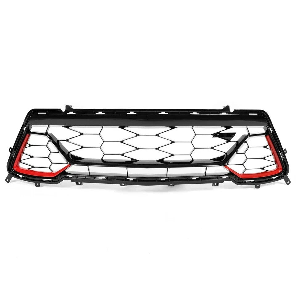 HECASA For Chevrolet Camaro SS 2016 2017 2018 Lower Grille Black Red 84040593