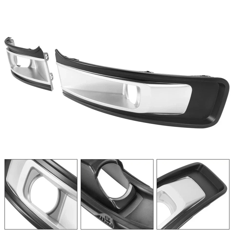 For  Ford Flex 2013-2019 Pair Front Fog Lights Bezel Cover Set #FO1038130