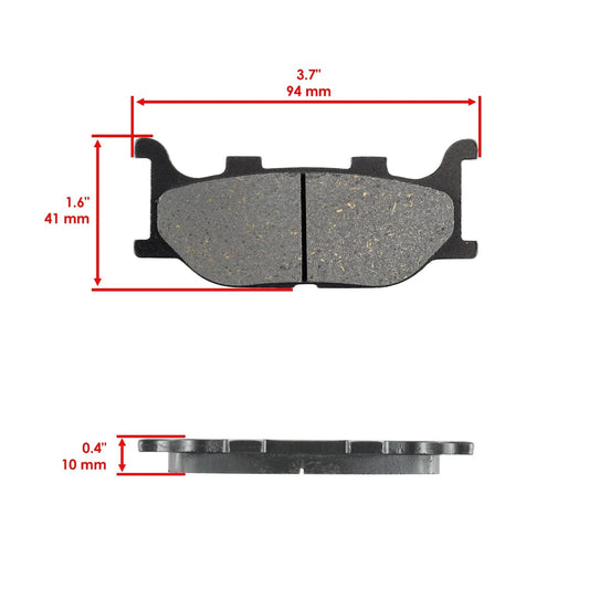 Front & Rear Brake Pads for Yamaha XVS1300 V-Star 1300 Tourer 2001-2017
