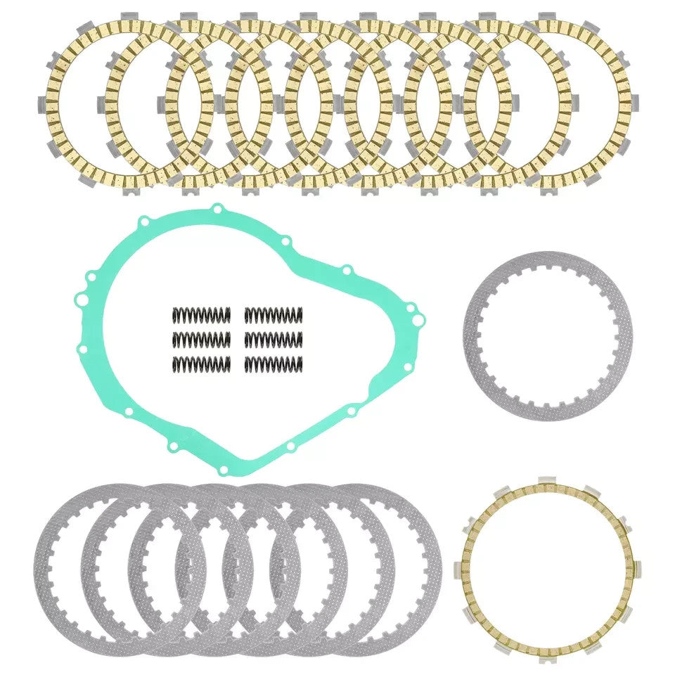 Clutch Friction Steel Plates Spring Gasket Kit for Suzuki GSX-R750 GSXR750 11-21