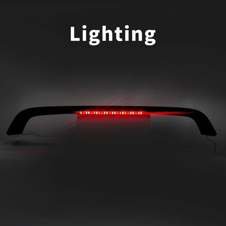 For 96-00 Honda Civic SI 2 Dr 4 Dr Black Trunk Spoiler Wing LED Brake Light Lamp