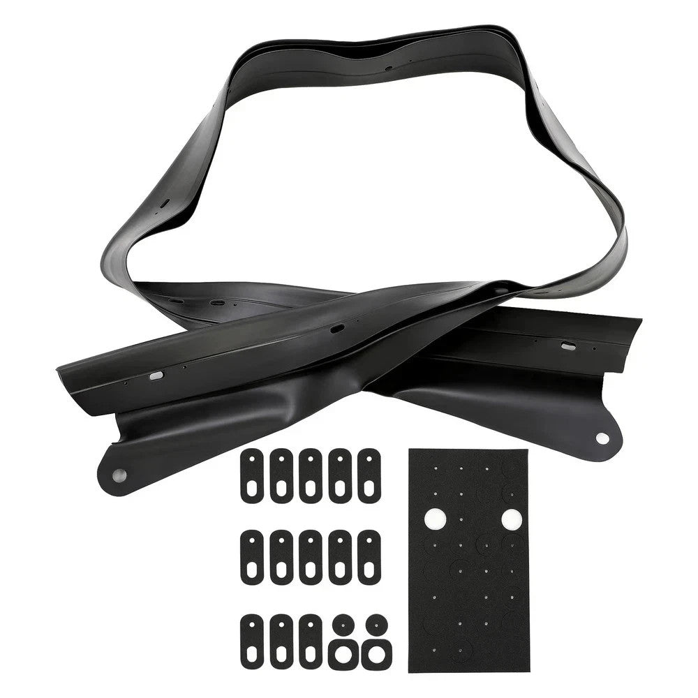HECASA For Mazda Miata 1990-2005 Convertible Soft Top Rain Rail w/ Hardware