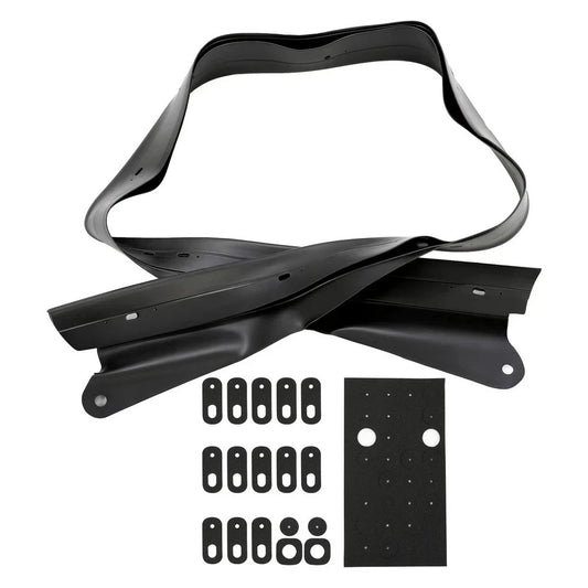 HECASA For Mazda Miata 1990-2005 Convertible Soft Top Rain Rail w/ Hardware