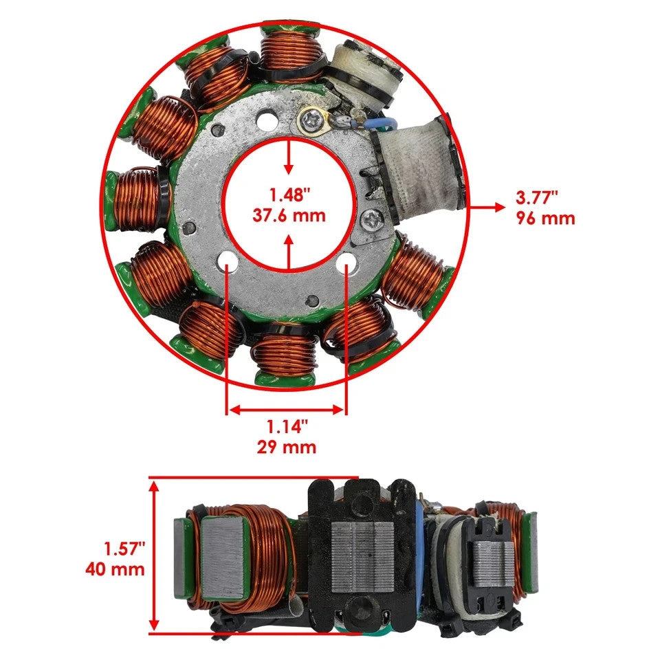 Stator for Yamaha 2YG-81410-M0-00 Stator Generator Alternator Magneto TW200