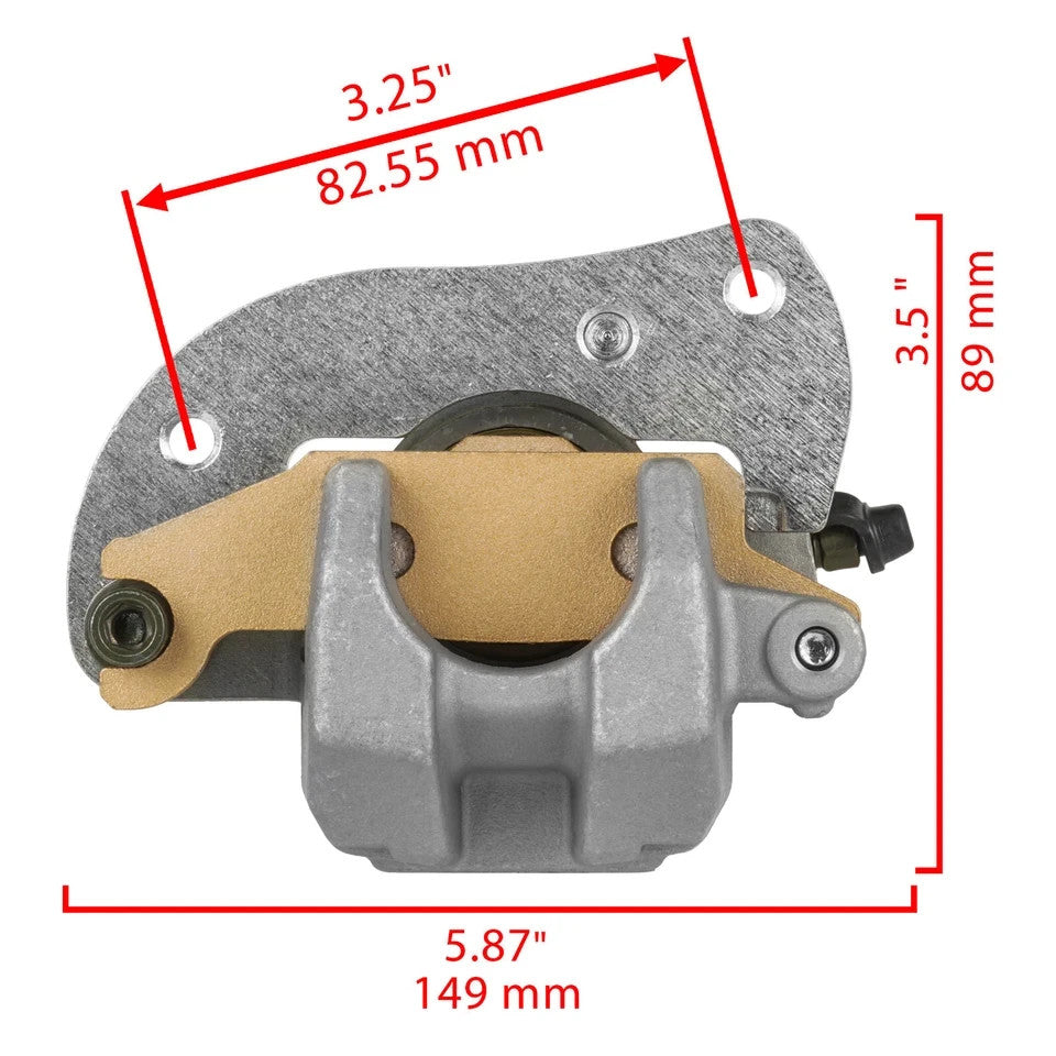 for Yamaha Grizzly 700 YFM700 2007-26 Front or Rear LH / RH Brake Caliper w/Pads