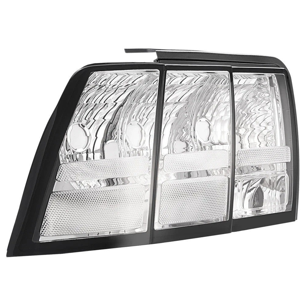 HECASA For 1999-2004 Ford Mustang All Clear Left+Right Tail Lights Sequential