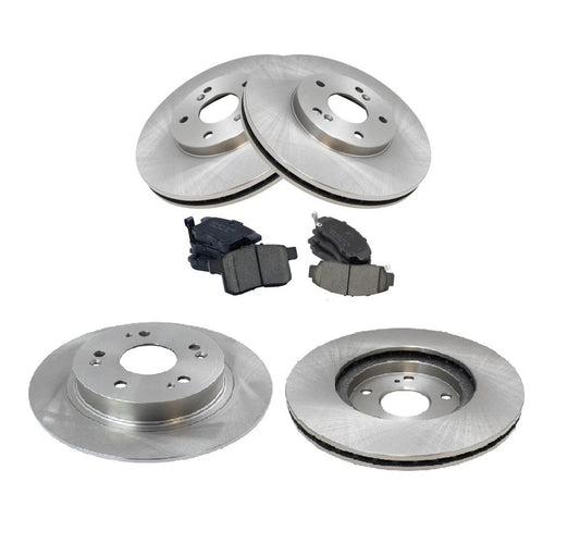 Front & Rear Premium Posi Ceramic Disc Brake Pad & Rotor Kit for TSX Accord