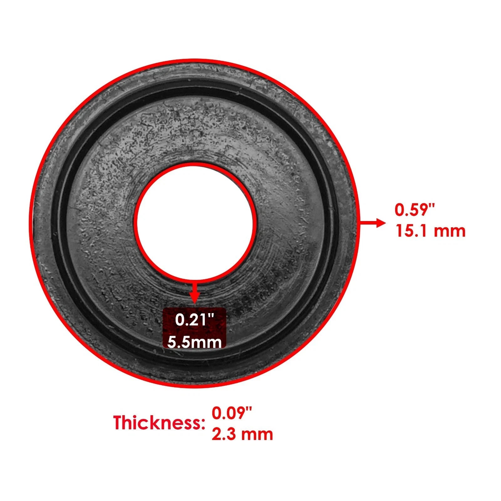 Caltric Water Pump Mechanical Seal Kit for Suzuki GSXR600 2001-2009
