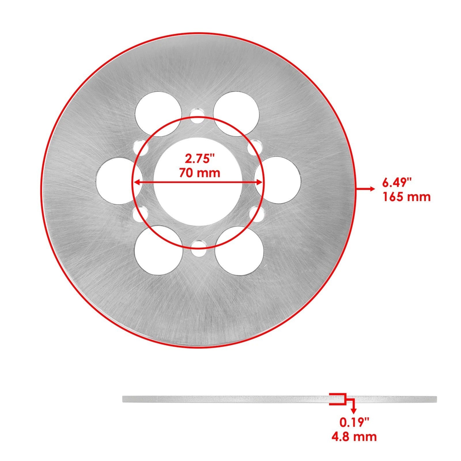 Rear Brake Disc Rotor for Yamaha 5Ug-F5831-00-00