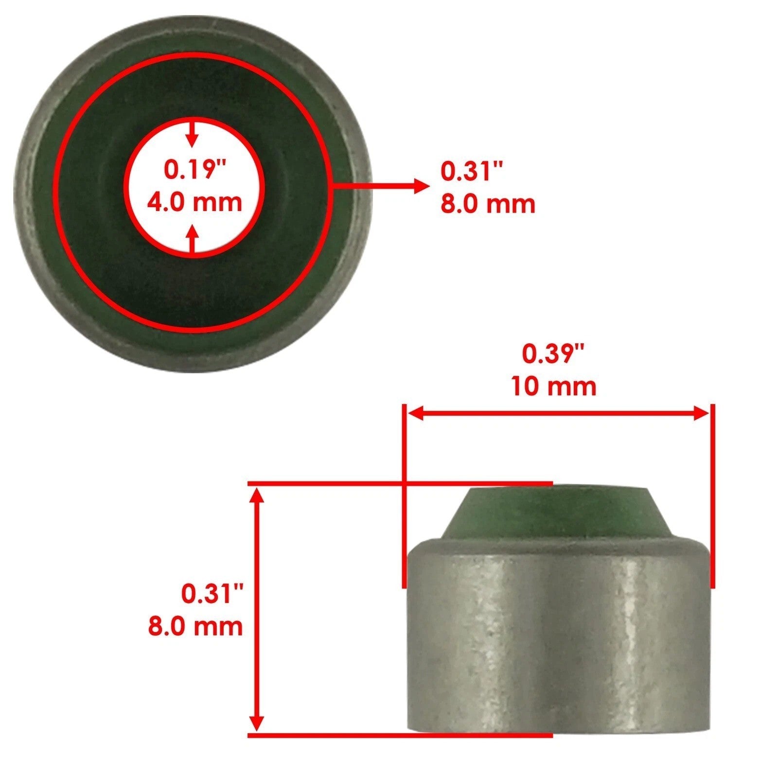 16x Valve Stem Seal for Yamaha YZF R6 2006-2020