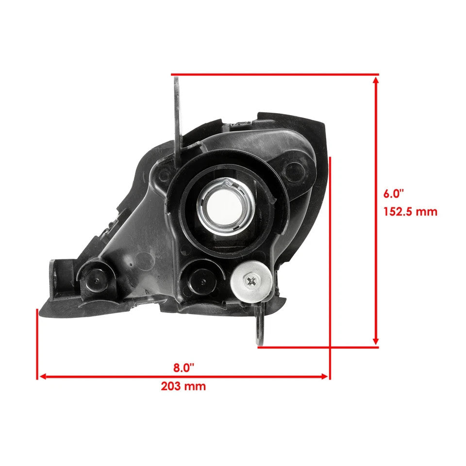 Caltric Right Headlight Housing Frame For Yamaha Raptor 700R YFM700R 2006-2020