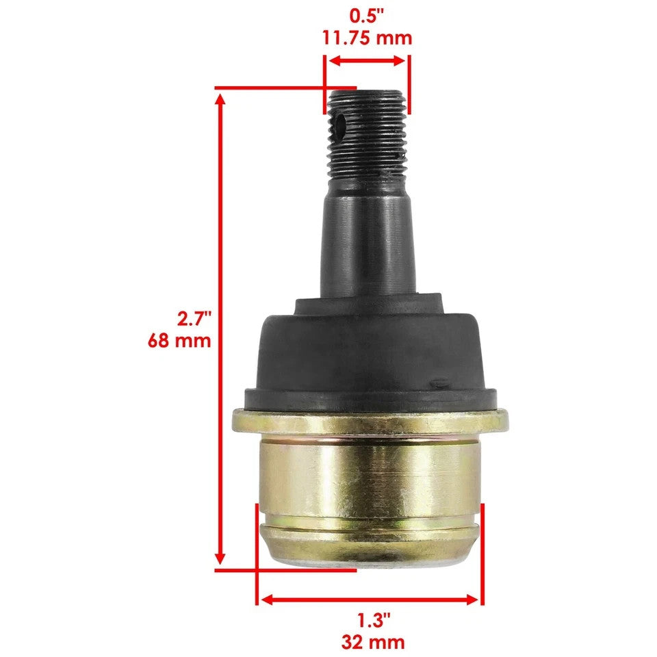 for Honda TRX250 TRX250TM TRX250TE Recon 250 2x4 1997-20 Upper/ Lower Ball Joint