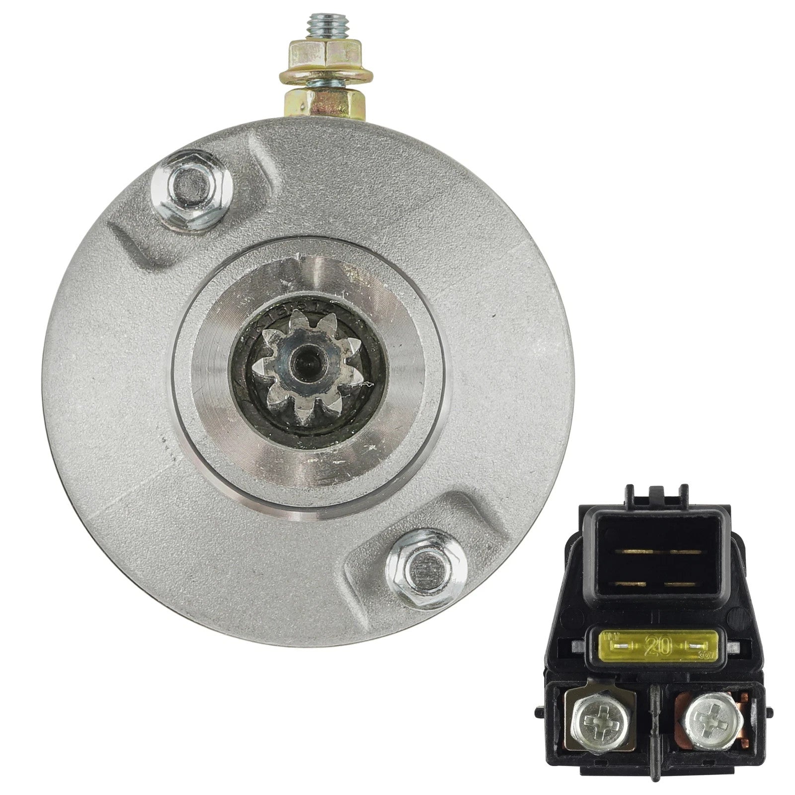 Starter & Relay Solenoid for Suzuki LT-Z400 LT-Z400F Quadsport Z400 2003-2008