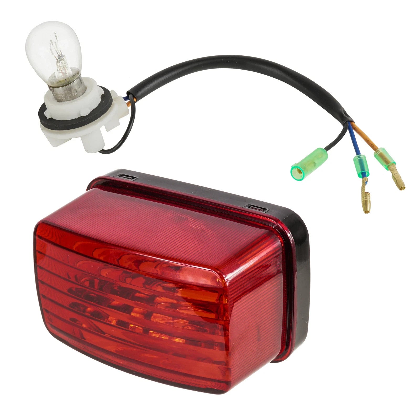 Caltric Taillight Assembly & Bulb For Yamaha Big Bear 400 YFM400 2000-2012