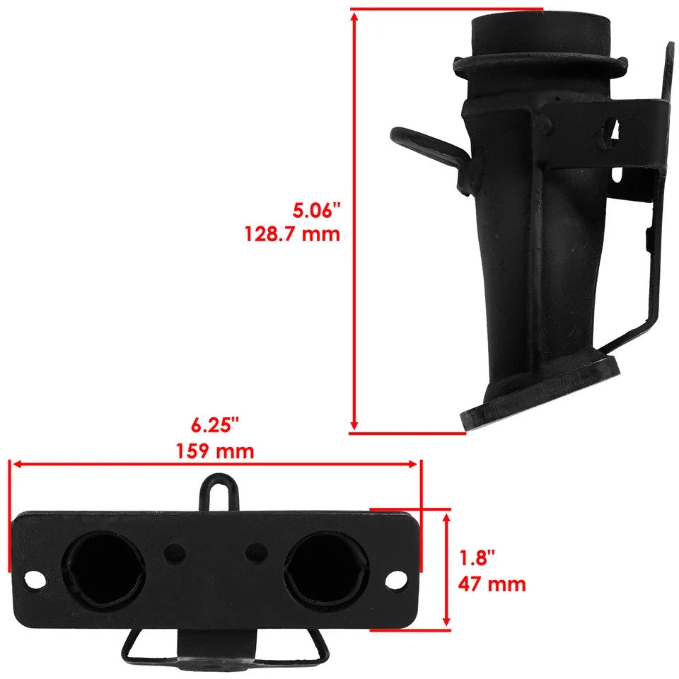 Caltric Exhaust Manifold and Elbow Pipe Kit For Polaris Ranger 4X4 800 2010-2011