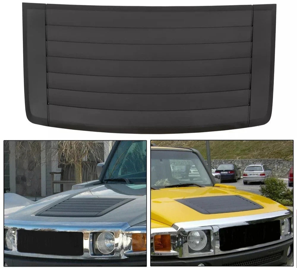 Louver Hood Air Vent Grille Panel For Hummer H3 2006-2010 Black 3.7L 5.3L